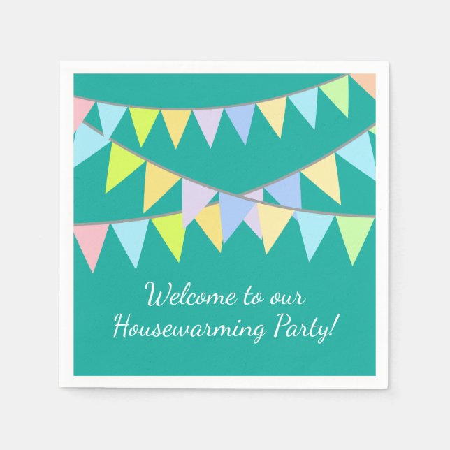 Party-Servietten für neue Zuhause Serviette (Vorderseite)