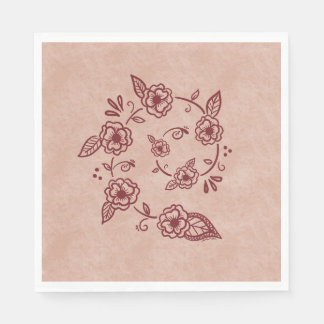 Party Servietten Mehndi Swirl Design