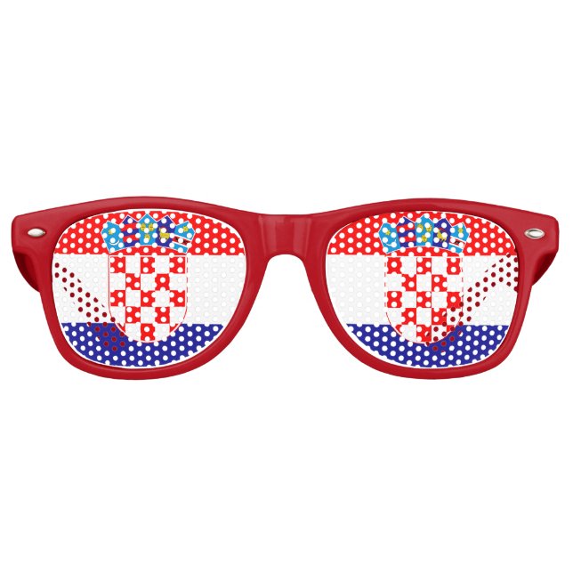 Party Shades & Croatia Sonnenbrille / Kroatische F (Vorderseite)