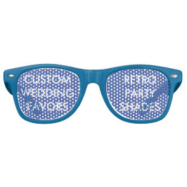 Party-SHADES für die Hochzeit - RETRO-BLAU Partybrille