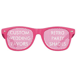 Party-SHADES für die Hochzeit - RETRO-PINK Partybrille