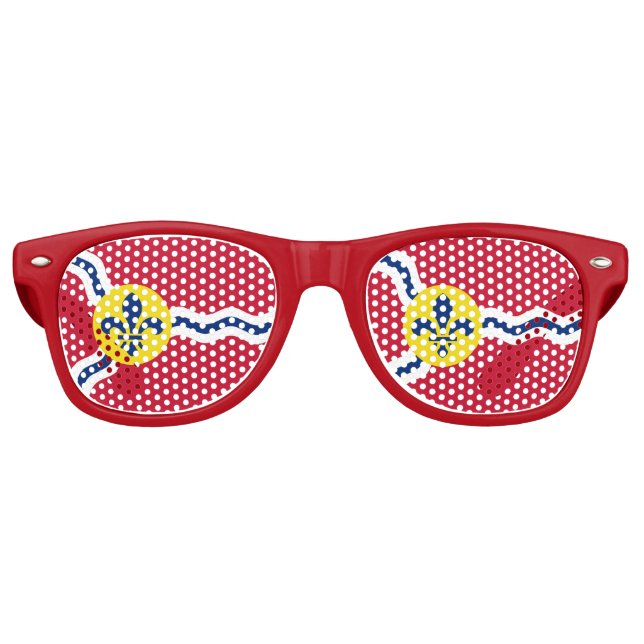 Party Shades Sonnenbrille, Fahne von St. Louis Partybrille (Vorderseite)