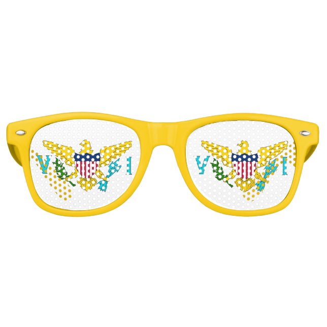 Party Shades Sonnenbrille - Jungfrau Island Flagge (Vorderseite)