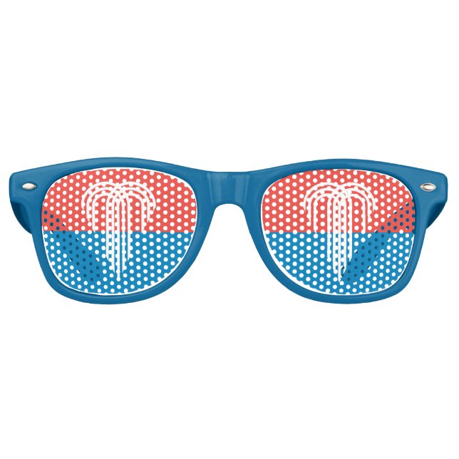 Party Shades Sonnenbrille mit Fahne von Kansas Cit (Vorderseite)