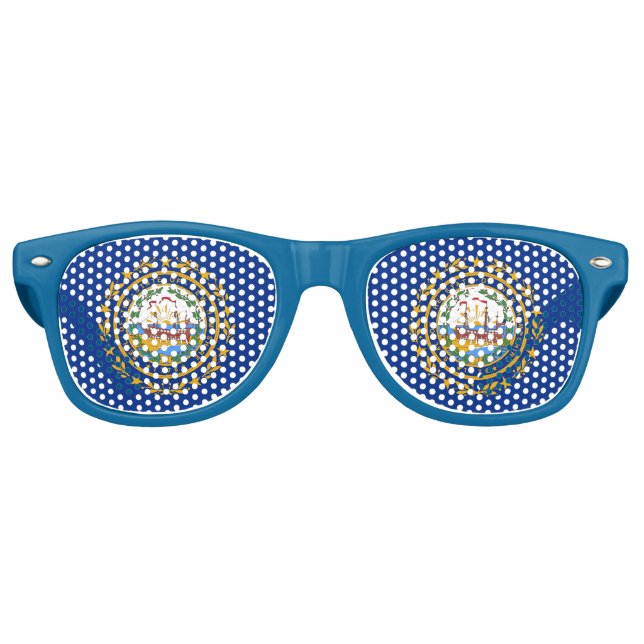 Party Shades Sonnenbrillen mit der Flagge von New  (Vorderseite)
