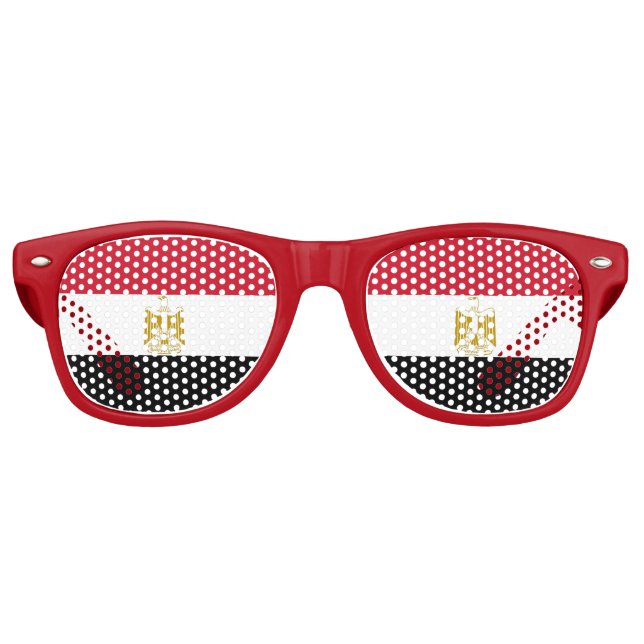 Party Shades Sunglasses - Ägyptische Flagge Partybrille (Vorderseite)