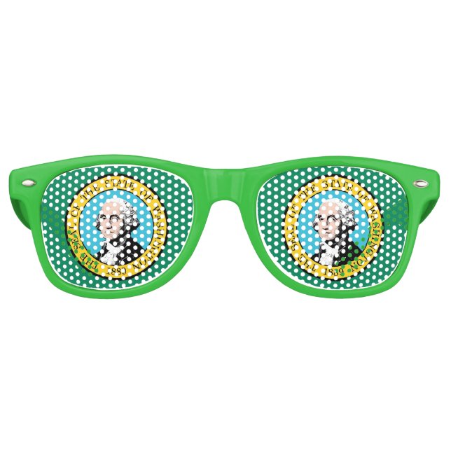 Party Shades Sunglasses - Flagge des Staates Washi Partybrille (Vorderseite)