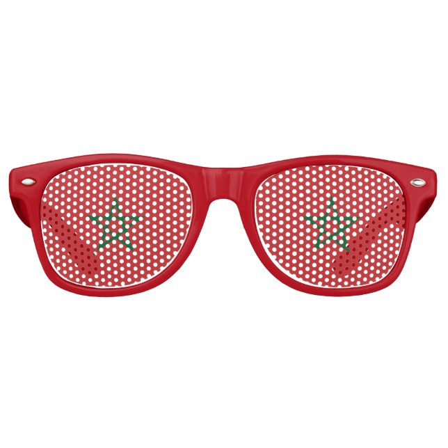 Party Shades Sunglasses - Flagge Marokkos Partybrille (Vorderseite)