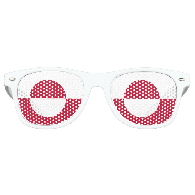 Party Shades Sunglasses - Grönländische Flagge Partybrille (Vorderseite)