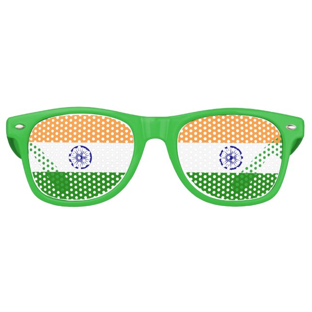 Party Shades Sunglasses - Indische Flagge Partybrille (Vorderseite)
