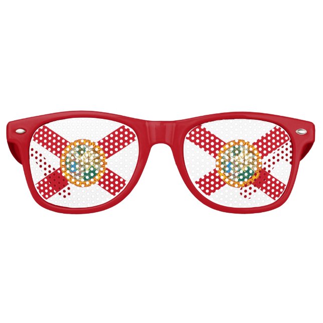 Party Shades Sunglasses mit der Flagge Floridas, U Partybrille (Vorderseite)