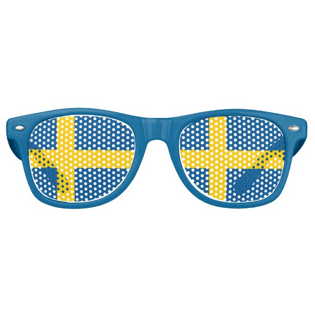 Party Shades Sunglasses - Schweden-Flagge Partybrille (Vorderseite)