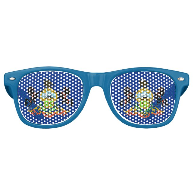 Party Shades Sunglasses - Staatsflagge Pennsylvani Partybrille (Vorderseite)