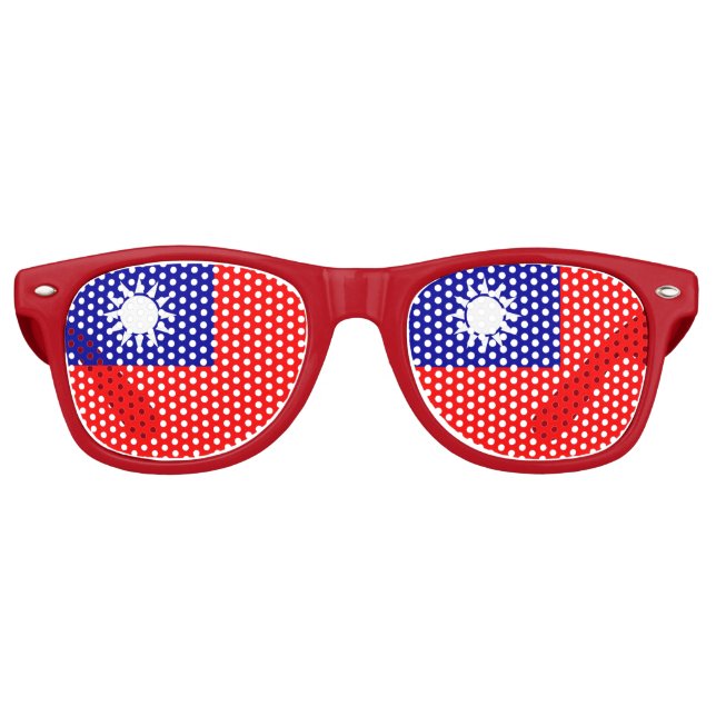 Party Shades Sunglasses - Taiwan-Flagge Partybrille (Vorderseite)