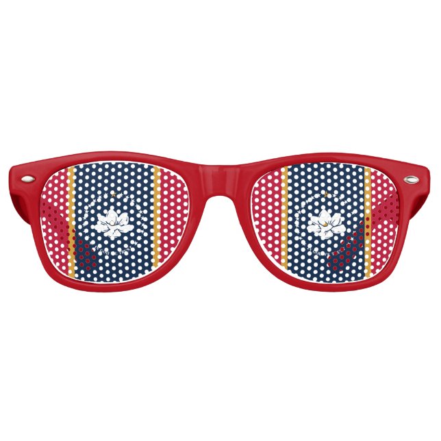 Party Shades Sunglasses with flag of Mississippi Partybrille (Vorderseite)