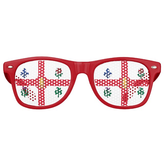 Party Shades Sunglasses with flag of Montreal Partybrille (Vorderseite)