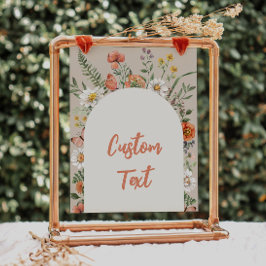 Party-Signatur für benutzerdefinierte Wildblume 8x