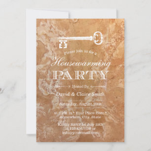 Party Skeletton Schlüsselrolle Marmorstein Einladung
