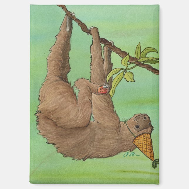 Party: Sloth Magnet 2.5"x3.5" (Vorderseite)