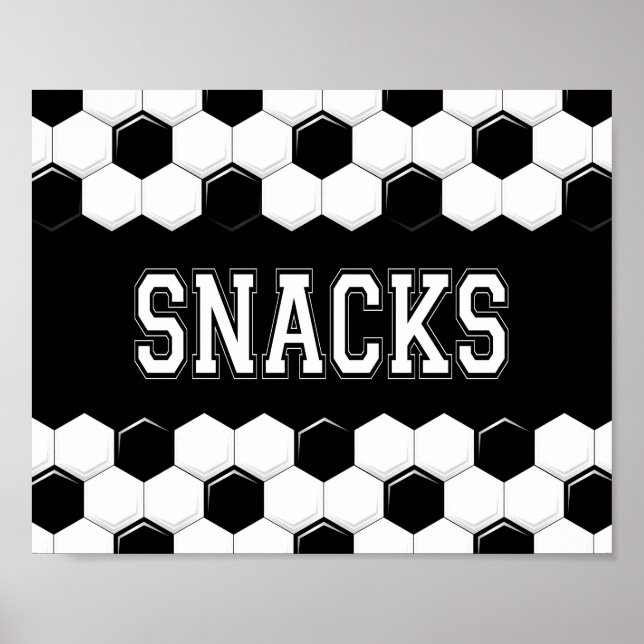Party-SNACKS-Beschriftung Poster (Vorne)
