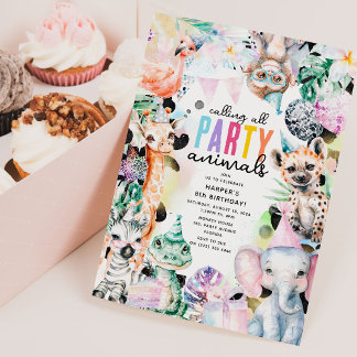 Party So wie es ist dein Geburtstag Sarfari Themed Einladung