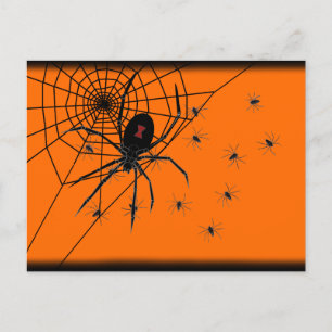 Party Spiders Einladung Postkarte