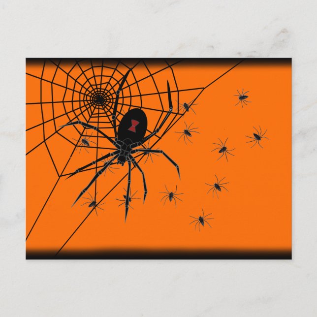 Party Spiders Einladung Postkarte (Vorderseite)