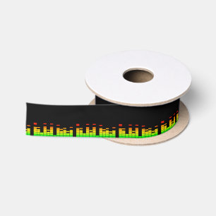 Party Spirit Design Muster und Grafiken Satinband