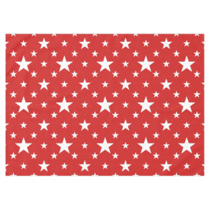 Party Stars auf Rot Tischdecke
