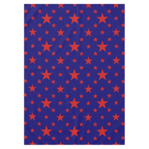 Party Stars Red auf Blue Tischdecke