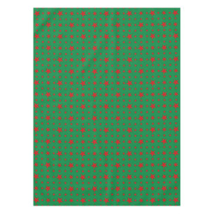Party Stars Red auf Green Tischdecke