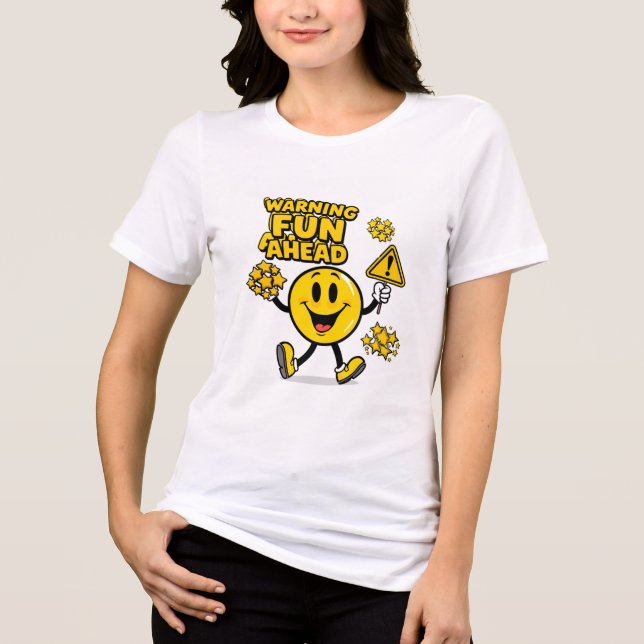 Party-Stimmung Tri-Blend Shirt (Vorderseite)