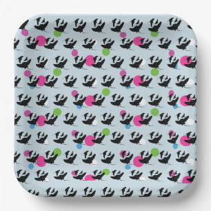 Party Stingray farbiges Muster Pappteller