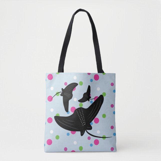 Party Stingray farbiges Muster Tasche (Vorderseite)