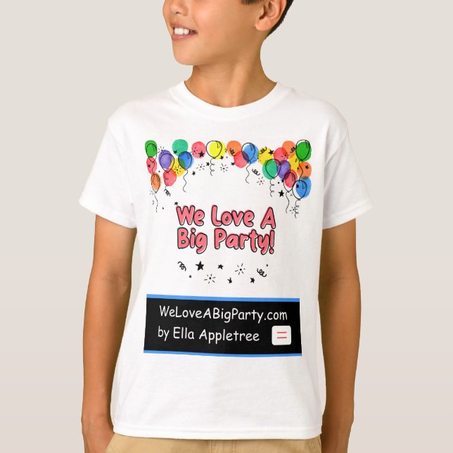 Party T - Shirt für Kinder und Jugendliche (Vorderseite)