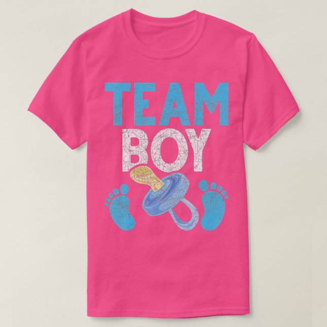 Party Team Boy Future Parents Gender T-Shirt (Design vorne)