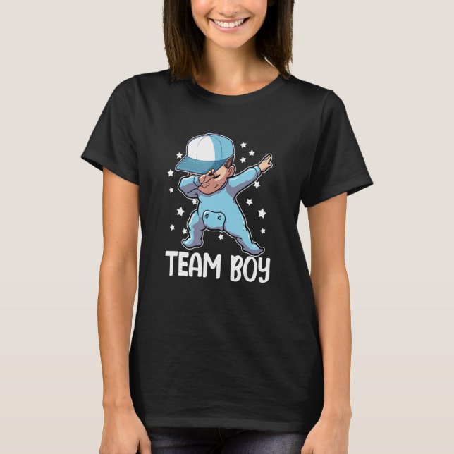 Party Team Boy Niedlich Dabbing Baby T-Shirt (Vorderseite)