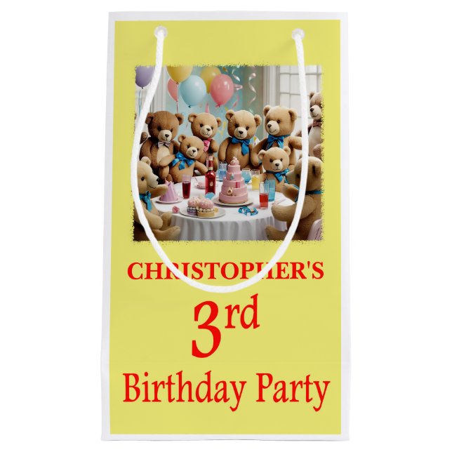 Party Teddy Bears Party Kleine Geschenktüte (Vorderseite)