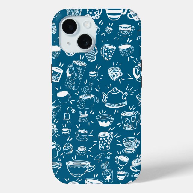 Party-Teetassen-Kaffeetassen Case-Mate iPhone-Hüll iPhone Hülle (Rückseite)