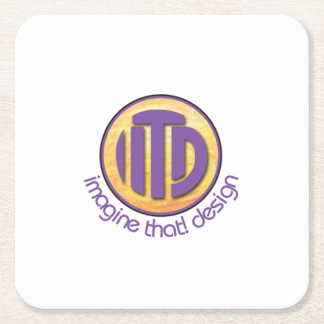 Party Temp Rechteckiger Pappuntersetzer (Vorderseite)