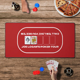 Party Texas Hold'em Red White Poker Table Schreibtischunterlage