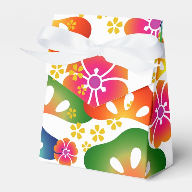 Party Theme 001 farbenfrohe japanische Design-Gefä Geschenkschachtel (Vorderseite)