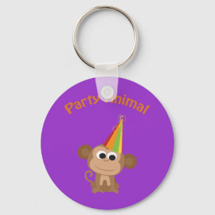 Party‑Tier! Affe Schlüsselanhänger