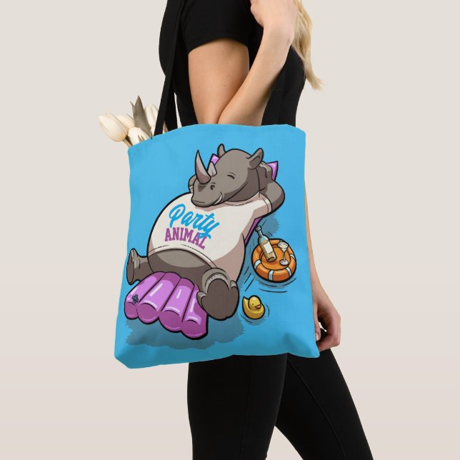 Party Tier entspannt Rhino Aufblasbare Rhinozeros Tasche (Von Nahem)