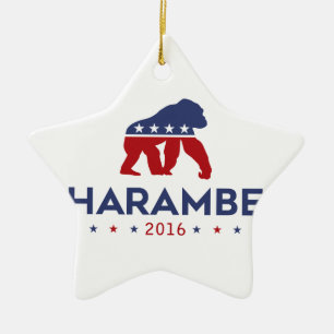 Party-Tier Harambe Keramikornament