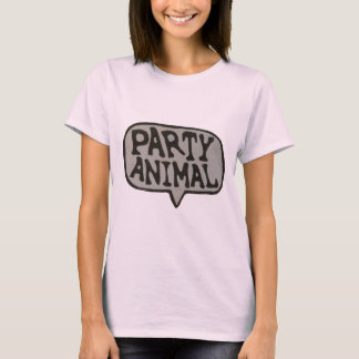 Party-TierCartoon-Blasen-Rosa-T - Shirt