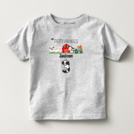 Party Tiere 3. Geburtstagsfarm Tier Geburtstag Kleinkind T-shirt