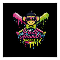 Party-Tiere Baseball Lustiger Affe Damen