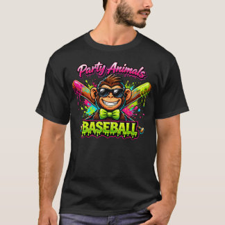 Party-Tiere Meme Baseball Lustig T-Shirt