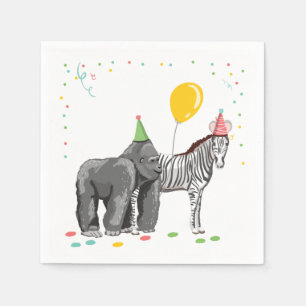 Party Tiere Wilder Zoo Wilder Jungle Geburtstag Serviette